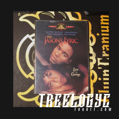 The DVD of "Jason's Lyric" featuring Jada Pinket, Allen Payne, Eddie Griffin Lahmard Tate, Bookeem Woodbine... on the desk